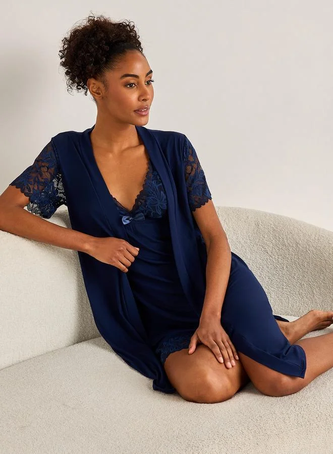 Splash FAV Slip Dress Sleeveless with Robe and Thongs