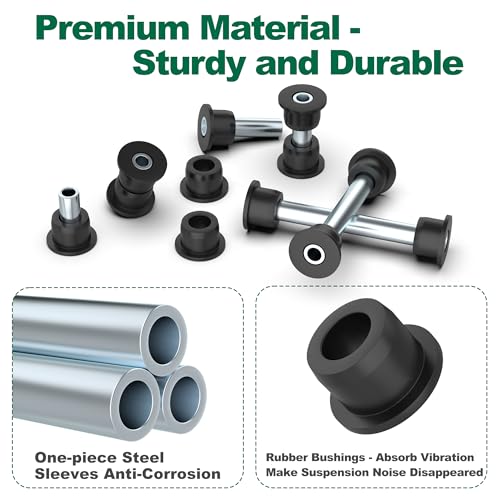 10L0L Front Spring A-Arm Bushing Sleeves Kit for Club Car Precedent 2004-up Golf Cart, Replace OEM 102289901 1029562-01 1022874011 102288101 102287701 1102287601 - Image 4