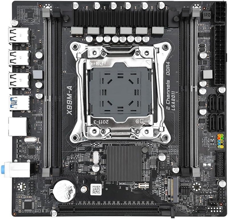 لوحة الأم PpAaJK X99M-A ذاكرة 4XDDR4 128G مع معالج LGA2011-3 ودعم PCI-E3.0x16 وكارت شبكة جيجابايت M.2 NVME/NGFF - Image 2
