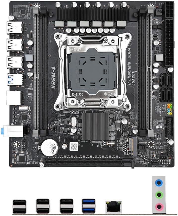 لوحة الأم PpAaJK X99M-A ذاكرة 4XDDR4 128G مع معالج LGA2011-3 ودعم PCI-E3.0x16 وكارت شبكة جيجابايت M.2 NVME/NGFF - Image 5
