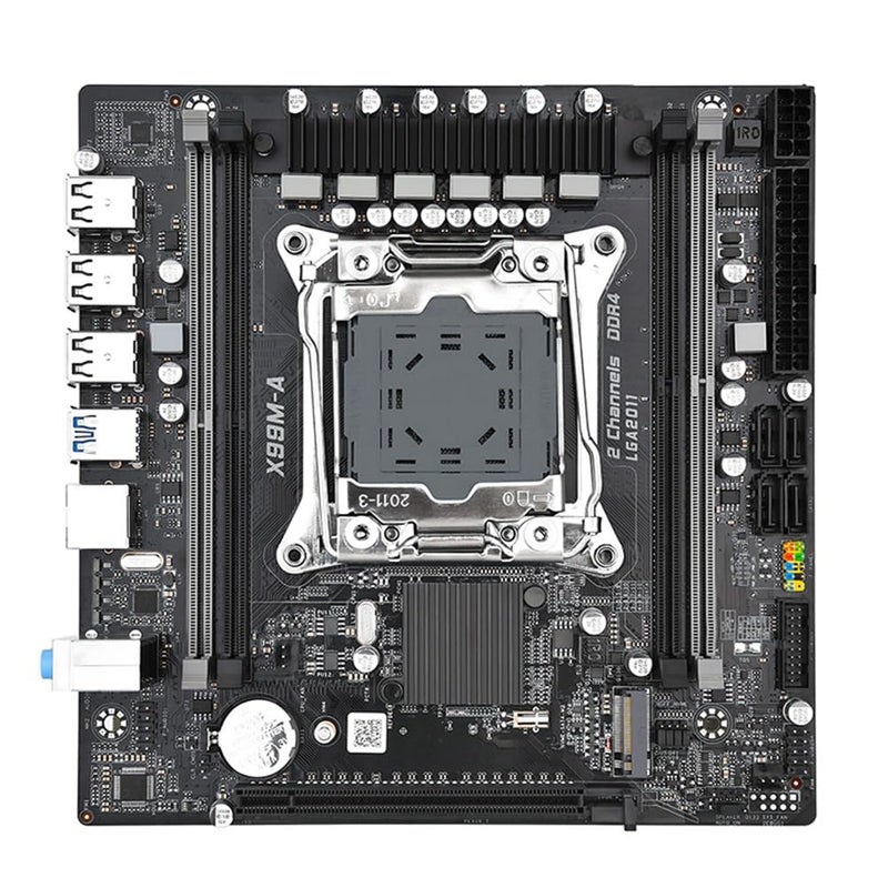 لوحة الأم PpAaJK X99M-A ذاكرة 4XDDR4 128G مع معالج LGA2011-3 ودعم PCI-E3.0x16 وكارت شبكة جيجابايت M.2 NVME/NGFF - Image 1