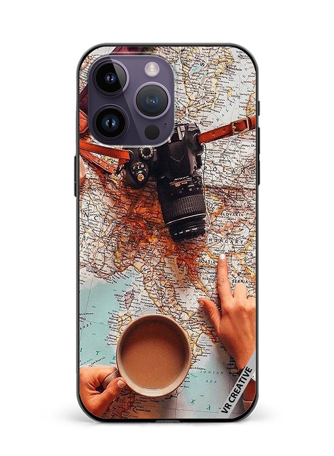 VR CREATIVE Protective Case Cover For Apple iPhone 16 Pro Max Planning Next Adventure Design Multicolour