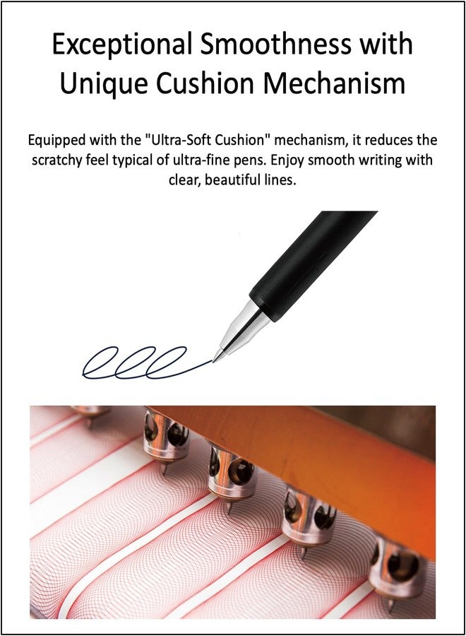 QULLITY ZEBRA SARASA NANO 0.38mm Gel Ballpoint Pen 5 Vintage Color Set (JJX72-5C-V-N) with Sticky Notes - Image 3