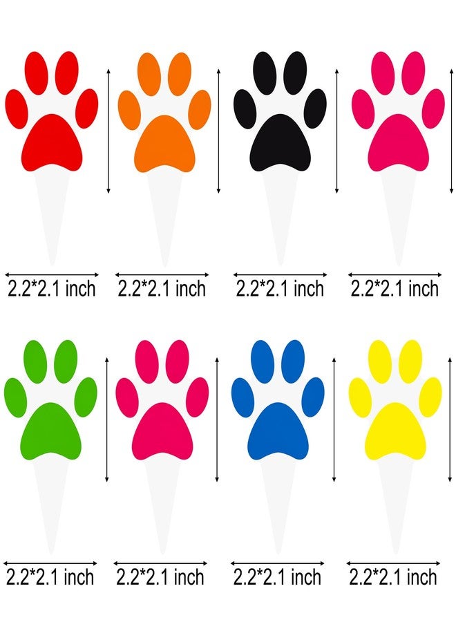 اوموني زينة كب كيك على شكل مخلب كلب، 48 قطعة، زينة كب كيك على شكل مخلب جرو، زينة حفلات على شكل حيوان أليف كلب لحفل استقبال مولود جديد، لوازم حفلات أعياد الميلاد - Image 2