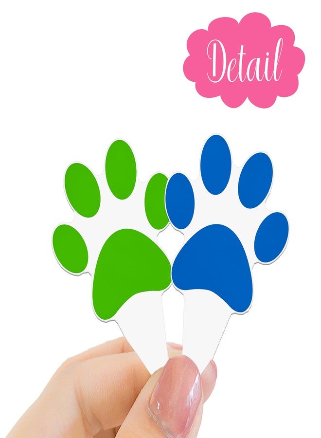 اوموني زينة كب كيك على شكل مخلب كلب، 48 قطعة، زينة كب كيك على شكل مخلب جرو، زينة حفلات على شكل حيوان أليف كلب لحفل استقبال مولود جديد، لوازم حفلات أعياد الميلاد - Image 5