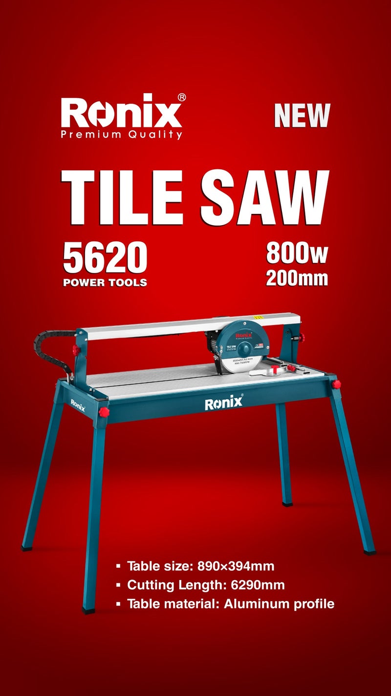 RONIX Electric Tile Saw 800W-200mm (8") - Model 5620 - Image 3