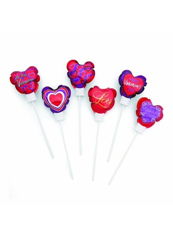 Fun Express Self-Inflating Valentine Heart Balloons- 50 Pieces - Image 1