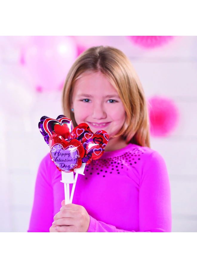 Fun Express Self-Inflating Valentine Heart Balloons- 50 Pieces - Image 4