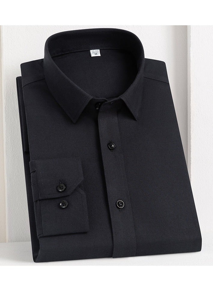 Shougu New Wool Long Sleeved Men's Business Casual Professional Shirt  - Image 1