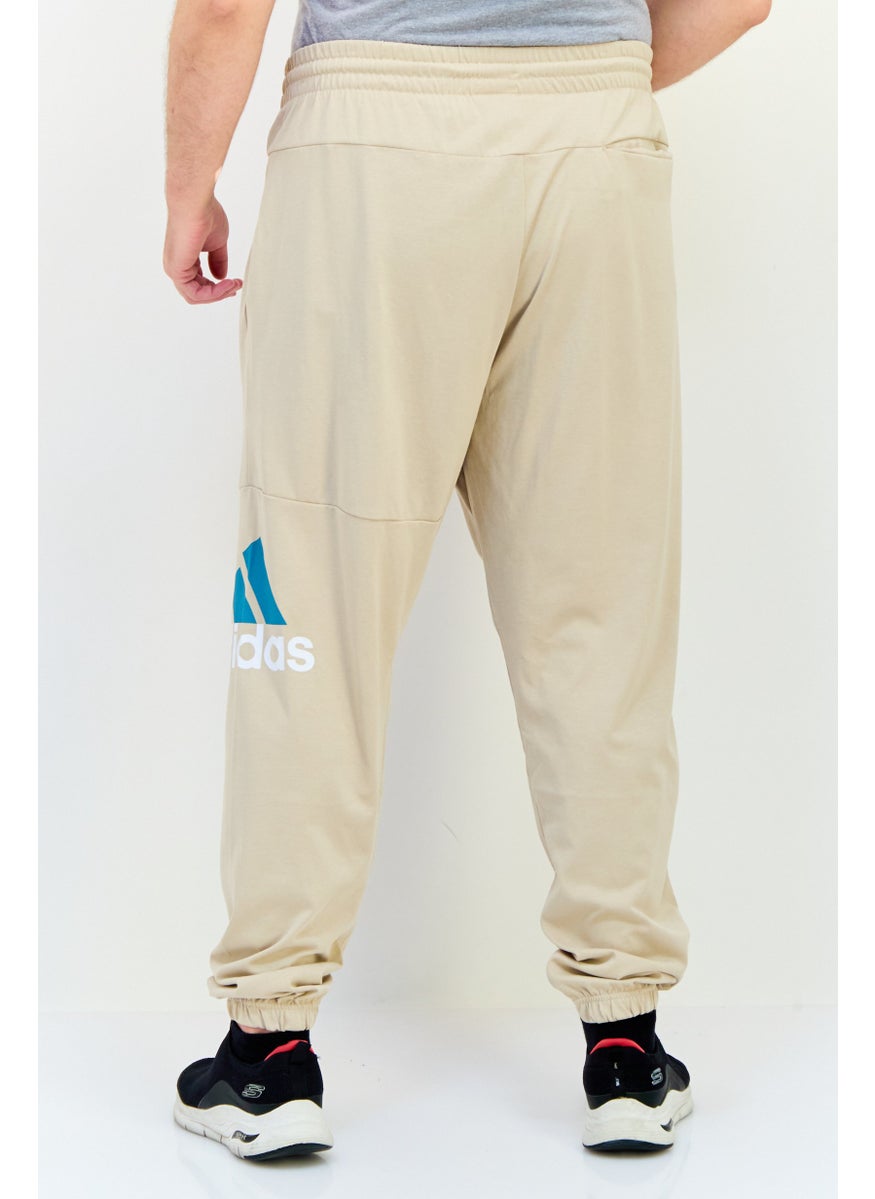 Adidas Men Sportswear Fit Training Sweatpants, Beige  - Image 3
