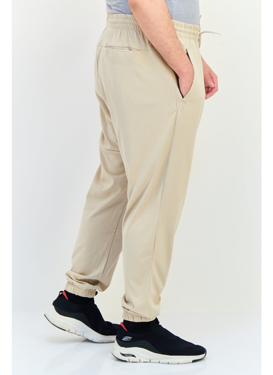 Adidas Men Sportswear Fit Training Sweatpants, Beige  - Image 2