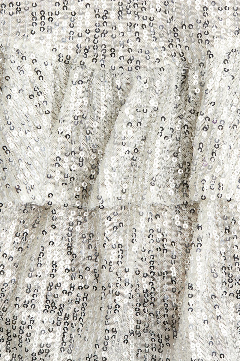 H&M Tiered Sequin Skirt