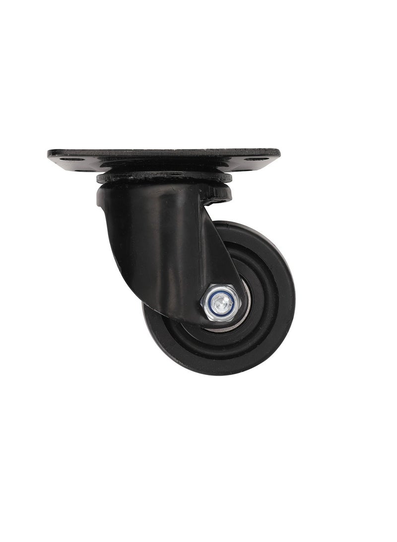 BMB tools 2-Piece 75mm Black Low Gravity Medium Duty Caster - Swivel - Plate - Image 3