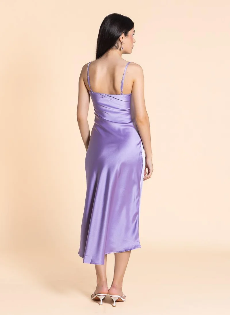 SHAPES Satin Cowl Dress