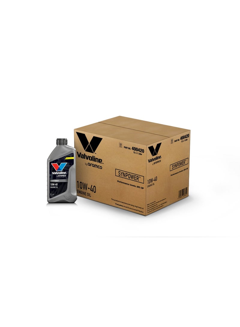 Valvoline SynPower 10W40 Engine Oil 12X1L - Image 1
