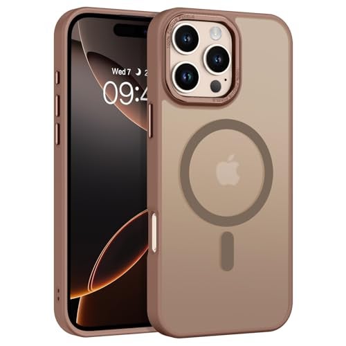 BENTOBEN Magnetic for iPhone 16 Pro Max Case,(Compatible with MagSafe) (Military Grade Drop Protection) Slim Translucent Matte Shockproof with Anti-Fingerprint Phone Case 6.9",Desert Titanium - Image 1