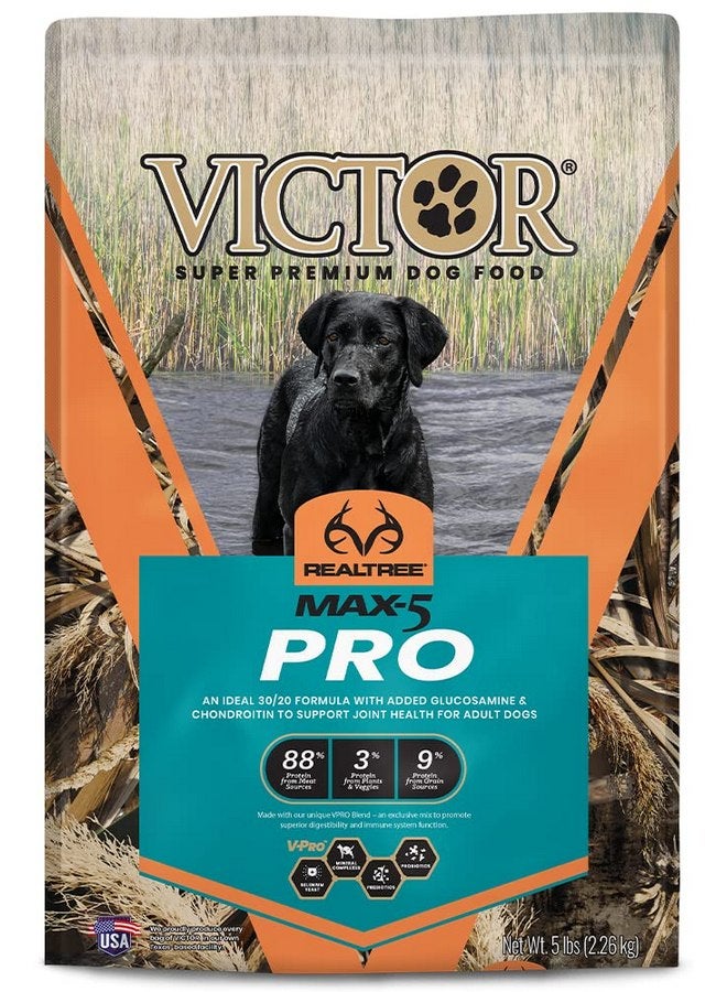 Victor Super Premium Pet Food Realtree - Max-5 Pro, Dry Dog Food, 5-lb Bag, Camo - Image 1