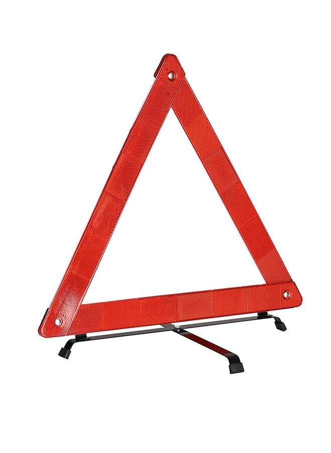 LAWAZIM Reflective Warning Triangle - Weather-Resistant Collapsible Emergency Road Safety Triangle with High-Visibility Reflective Surface and Storage Case for Vehicle Breakdowns Roadside Emergencies  - Image 1