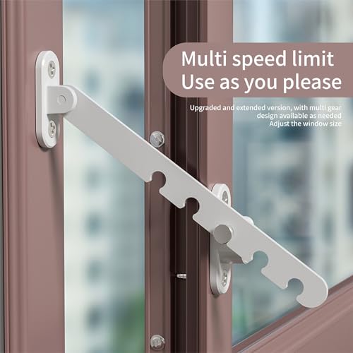 Oligitdi Window Lock Children Protection Window Restrictor Child Safety Window Stopper Falling Prevention Locks - Image 2