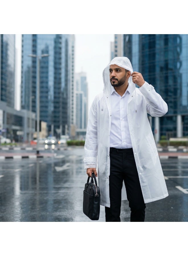 2 عبوات معاطف مطر من EVA | واقي مطر قابل لإعادة الاستخدام للكبار - Image 5