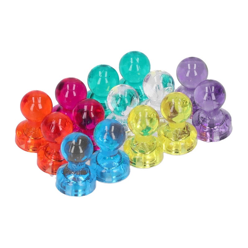 Magnet Thumbtack: 7 Vibrant Colors, Exceptional Suction Force, Durable Plastic Shell - Secure Fixing Tool for Document Organization, Teaching, Refrigerator Message Display - Image 5