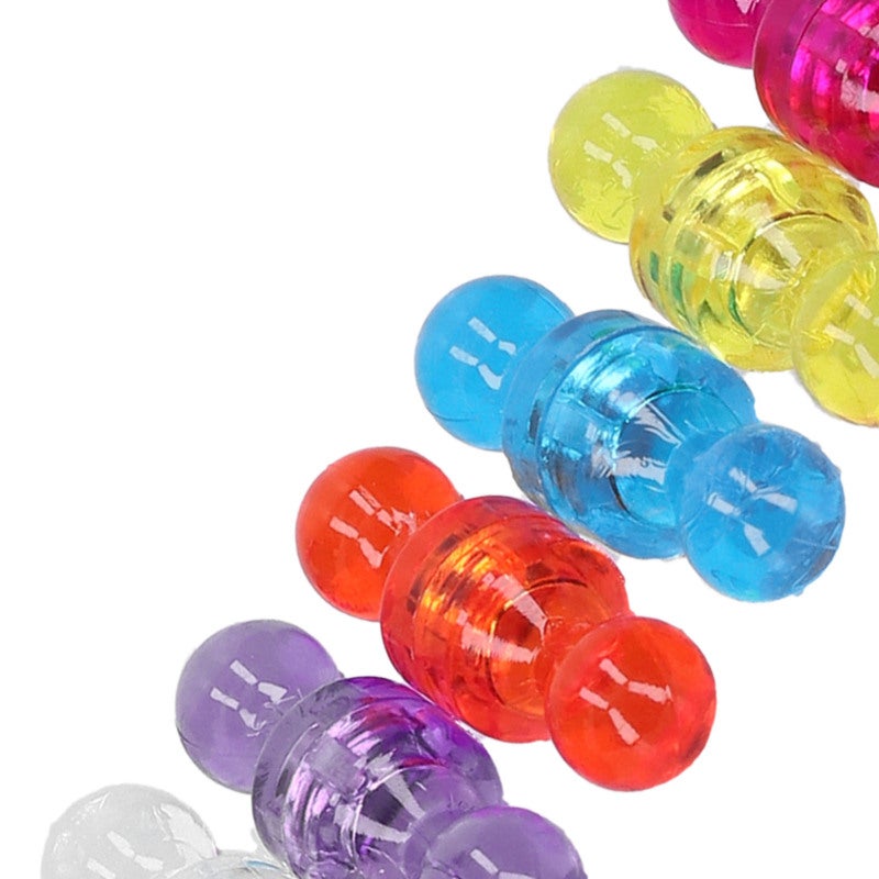 Magnet Thumbtack: 7 Vibrant Colors, Exceptional Suction Force, Durable Plastic Shell - Secure Fixing Tool for Document Organization, Teaching, Refrigerator Message Display - Image 3