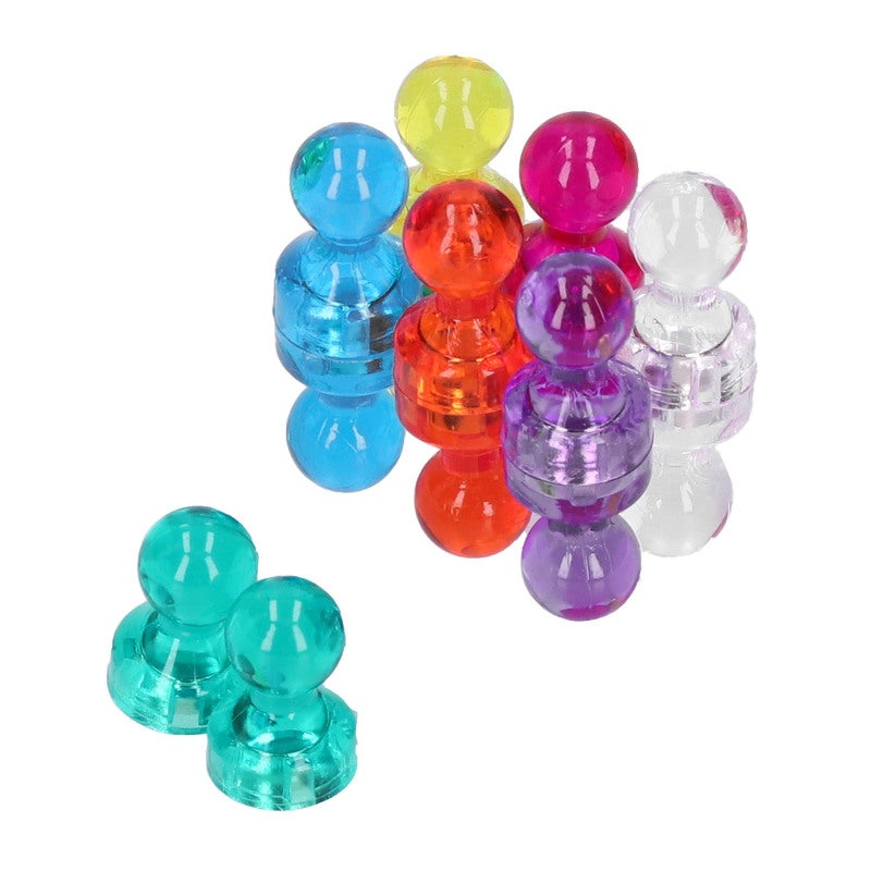 Magnet Thumbtack: 7 Vibrant Colors, Exceptional Suction Force, Durable Plastic Shell - Secure Fixing Tool for Document Organization, Teaching, Refrigerator Message Display - Image 2