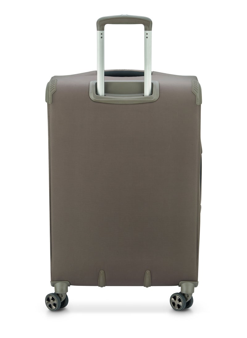 DELSEY Paris - Helium DLX 2.0 71cm Softcase 4 Double Wheel Expandable Check-In Luggage Trolley Mocha - Image 1