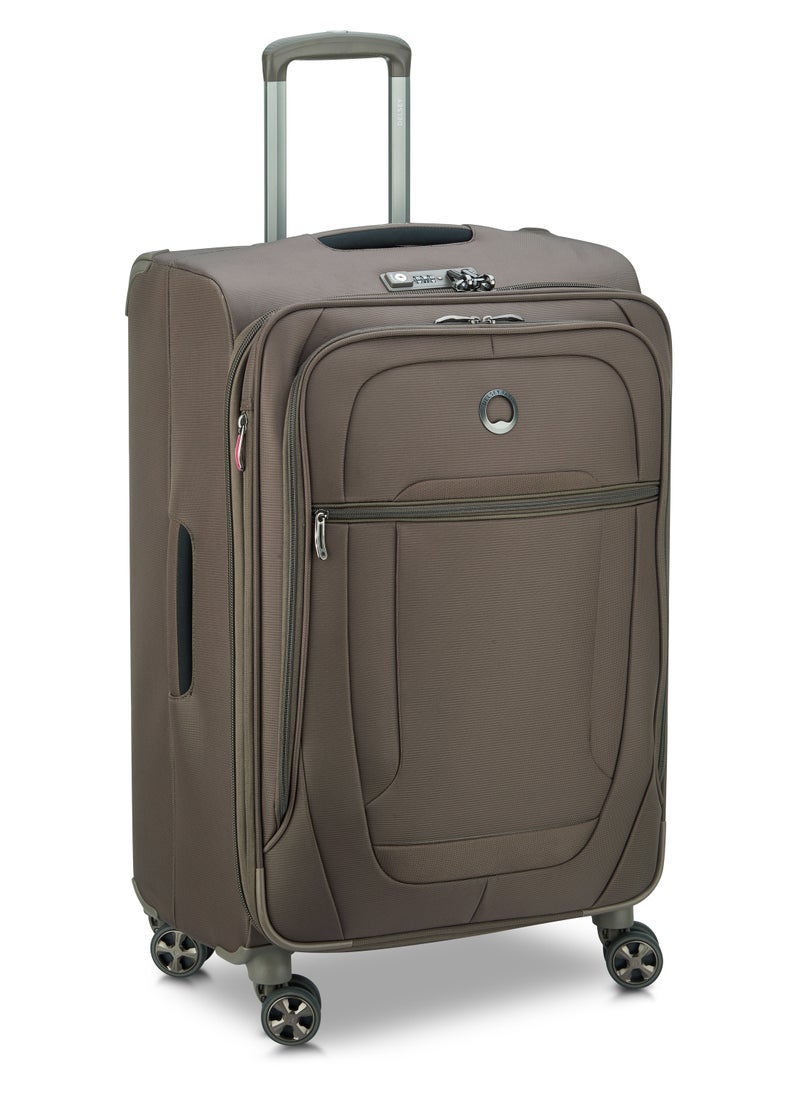 DELSEY Paris - Helium DLX 2.0 71cm Softcase 4 Double Wheel Expandable Check-In Luggage Trolley Mocha - Image 1