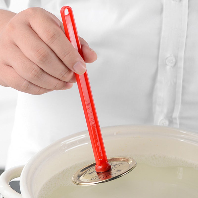 1 of Canning Tools Kit Jar Lid Lifter Lid Lifter Kitchen Canning Tool Measuring Ruler - Image 2