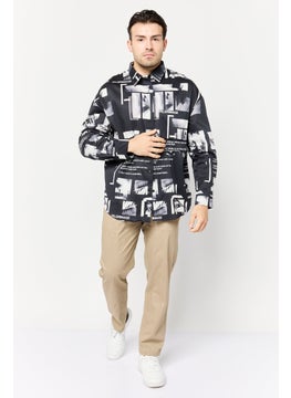 SELECTED Men Regular Fit Allover Print Long Sleeves Casual Shirt, Multicolor  - Image 2
