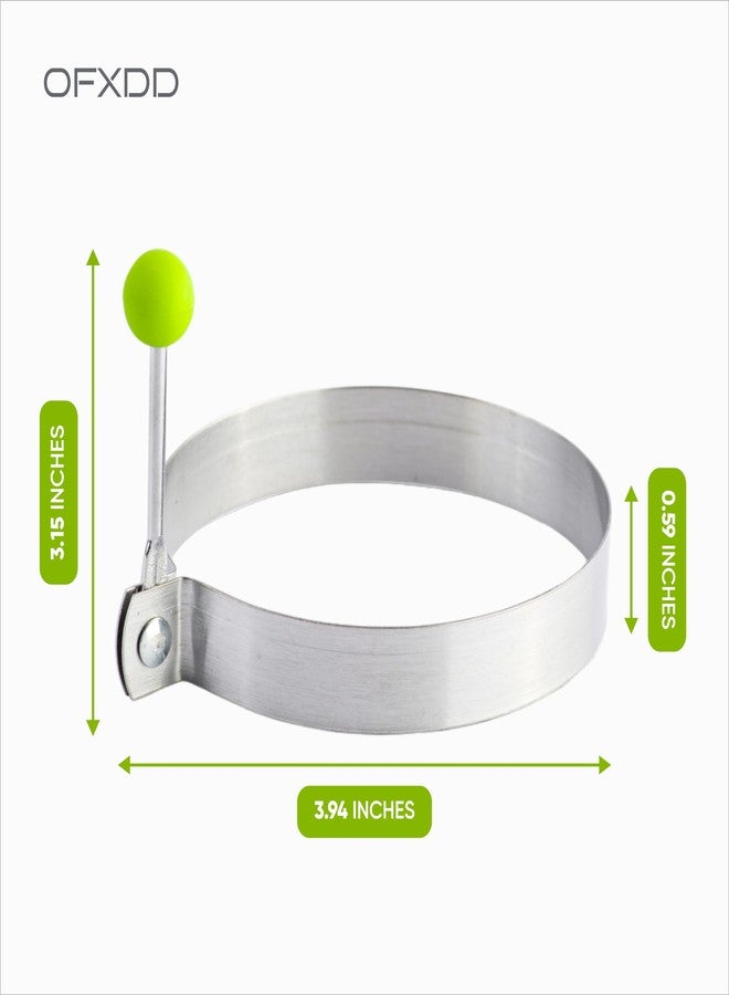 OFXDD Egg Rings for Frying Eggs for Breakfast - Round Egg Cooker Ring with Stainless Steel - Egg Mcmuffin Ring Mold with Anti-scald Handle - Image 5