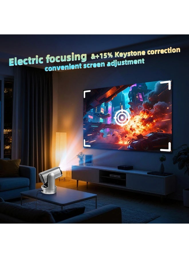 Smartbarry HT26 Smart Projector 4K HDR Ultra HD, 9750mAh Battery, 5G WiFi, Autofocus, HD USB Connectivity, Portable Home Theater Projector for Movies, Gaming, Presentations, Streaming & Outdoor Entertainment - Image 5