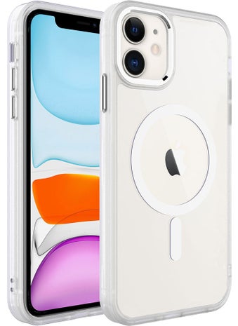 iPhone 11 - Compatible Wireless Charging Feature Chrome Magsafe Silicone Cover-Colorless - pzsku/ZBC4E45CB5D8D8DE236B2Z/45/_/1730593390/e917e222-4b00-482a-b62e-45adcd69f1d4