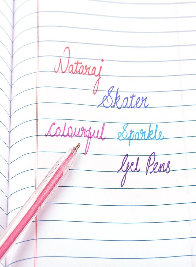 Nataraj Skater Colourful Sparkle Gel Pens - Image 5