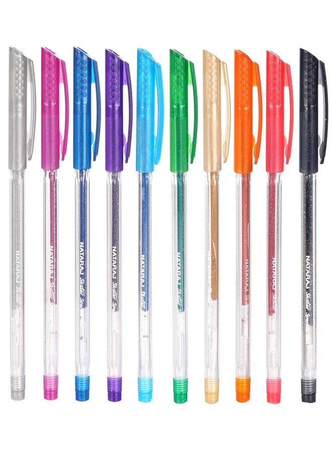 Nataraj Skater Colourful Sparkle Gel Pens - Image 2