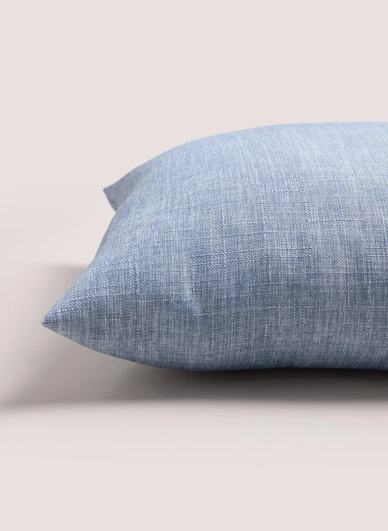 Matalan Blue Linen-Look Cushion