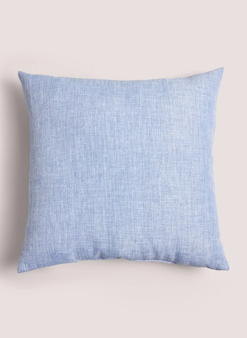 Matalan Blue Linen-Look Cushion