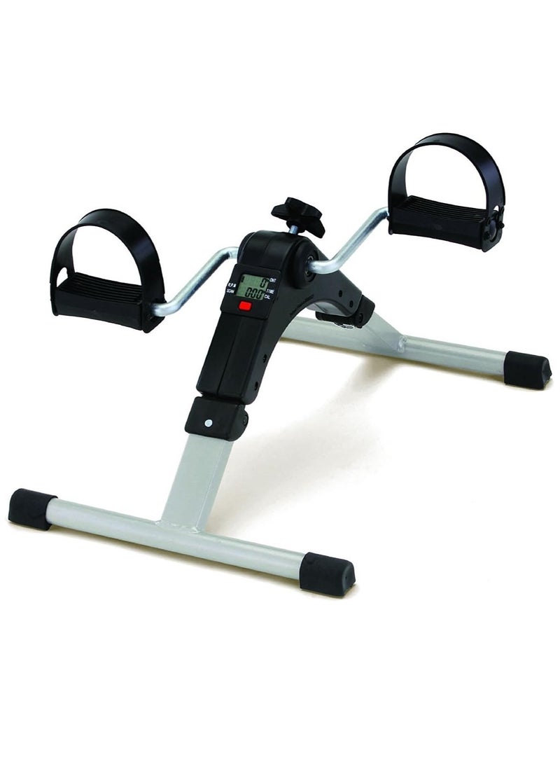 DubaiGallery دراجة تمارين كهربائية صغيرة، دراجة تمارين داخلية محمولة، جهاز تمرين بدواسات للذراعين/الساقين، تمرين محمول مع شاشة LCD، دراجة تمارين صغيرة خضراء - Image 1