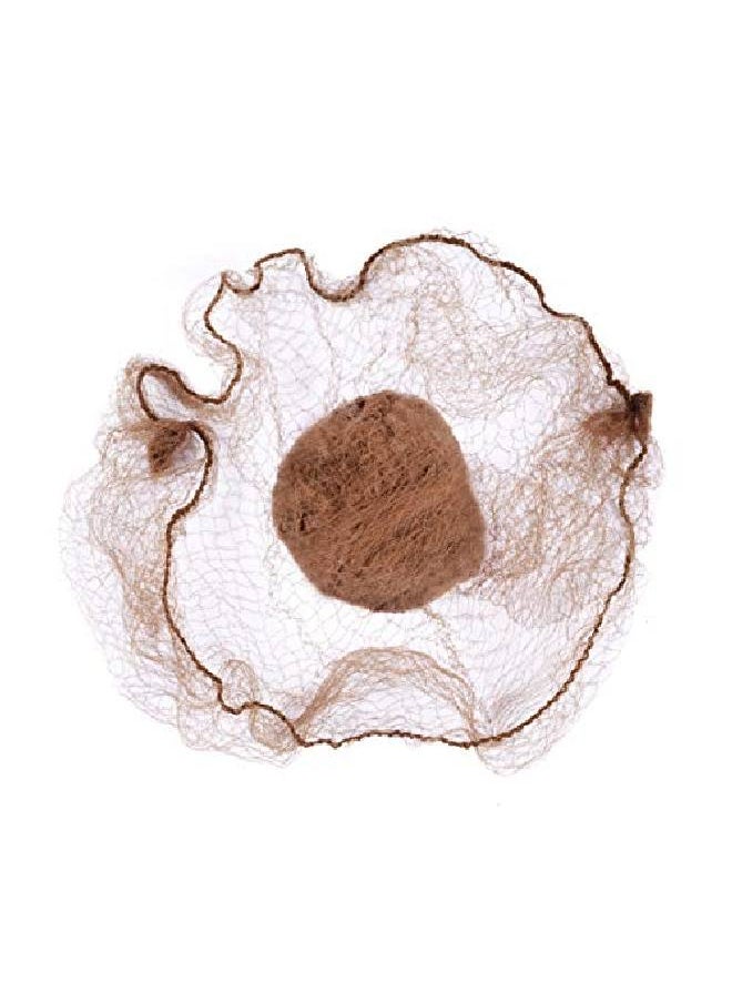 yantaisiyu 50Pcs Hairnet Hair Net For Bun Invisible Elastic Mesh 20Inch 50Cm (Bulk Packinglight Brown)  - Image 3