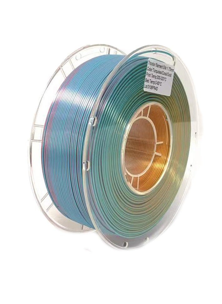 3D Printing Consumables silk PLA 1.75mm Dual Color Three Color Consumables 3D Printing Wire - Image 1
