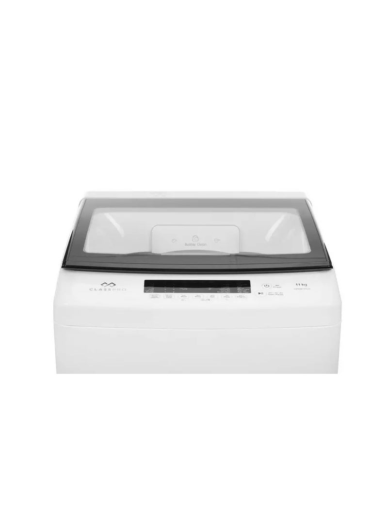 ClassPro غسالة تحميل علوي 11 كجم 10 برامج بيضاء - Image 4