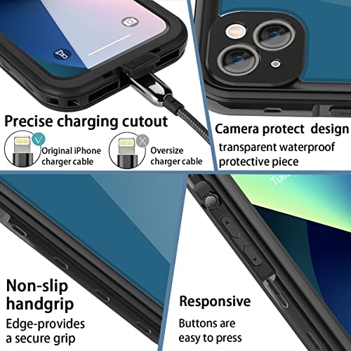 AICase Waterproof Case for iPhone 13 Mini 5.4 Inch Snowproof Dustproof Shockproof IP68 Certified Full Body Protection Fully Waterproof Underwater Protection Protective Case for iPhone 13 Mini - Image 5