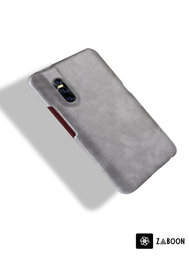 Zaboon غطاء حماية من مادة PC + PU بنسيج ليتشي مقاوم للصدمات لهاتف Vivo V15 Pro - Image 4