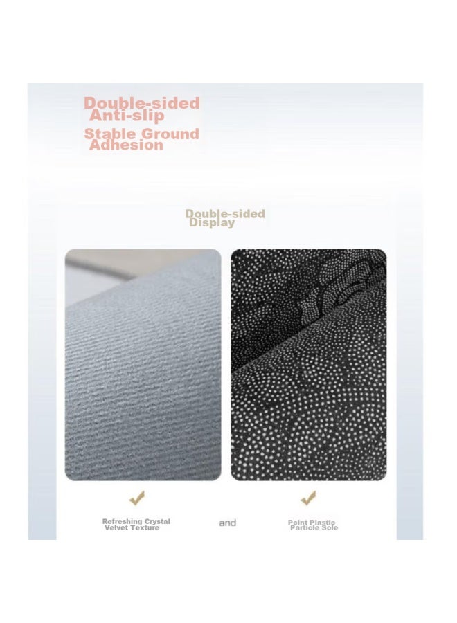 Moon Time Mengtingshui Crystal Velvet Entrance Mat, Absorbent And Easy To Clean, Cuttable, Daily Happiness, 50*80cm - Image 4