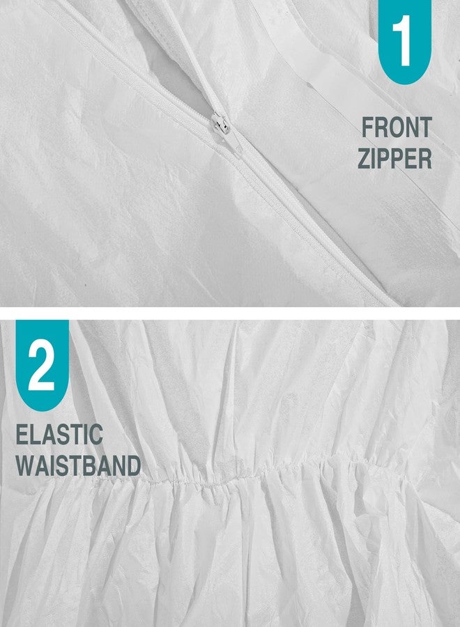 FURWEY 25Pack Disposable Coverall with Hood and Elastic Wrists-X-Large - Image 4