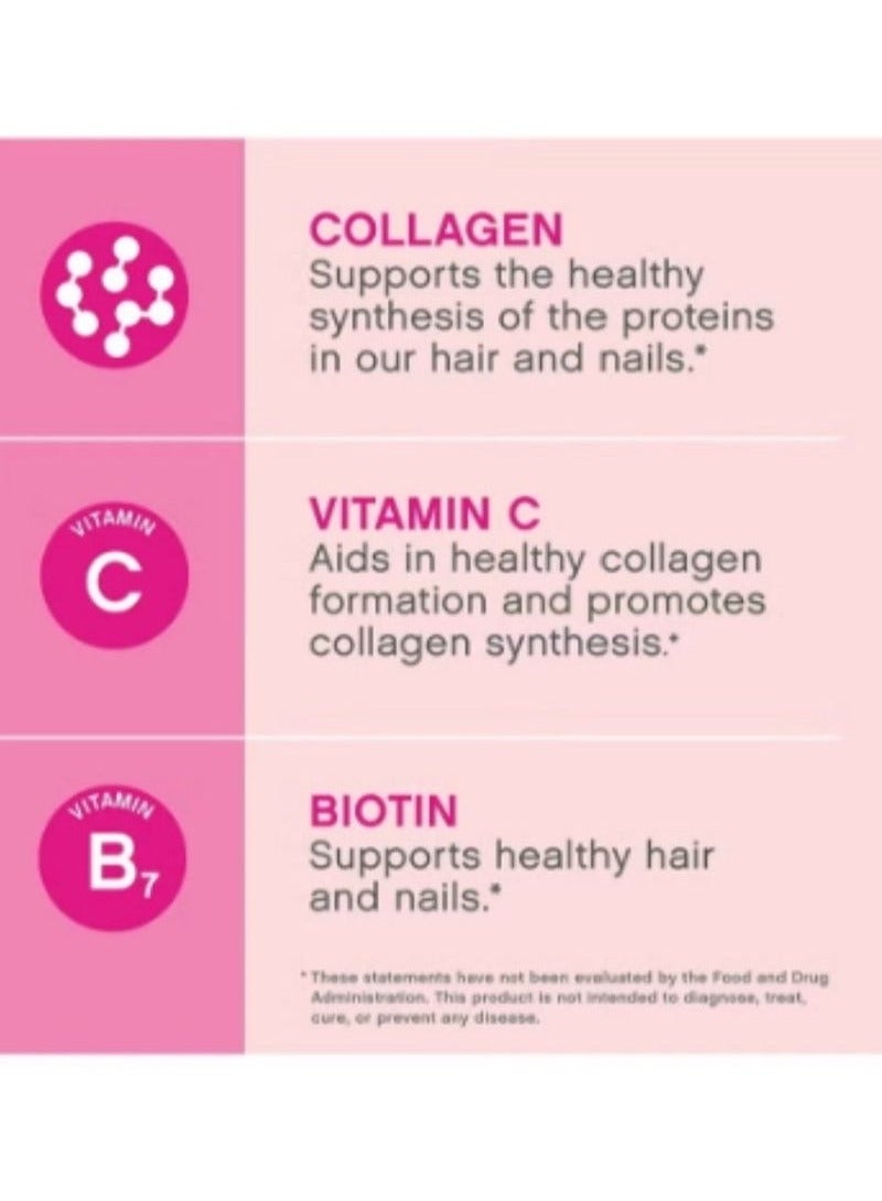 NEOCELL, Super Collagen Peptides + Vitamin C & Biotin 3g Collagen Per Serving Gluten Free Promotes Healthy Hair Beautiful Skin, and Nail Support, Dietary Supplement, 60 Capsules