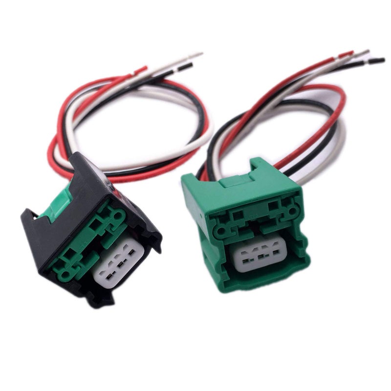 2PCS Connector Harness Plug Replacement Compatible with Nissan Infiniti Camshaft Position Crankshaft Sensor
