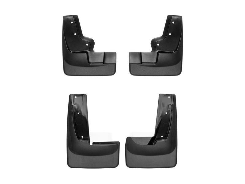 WeatherTech Custom No Drill Splash Guard MudFlaps for Ford Edge - Front & Rear Set (110060-120103), Black - Image 1