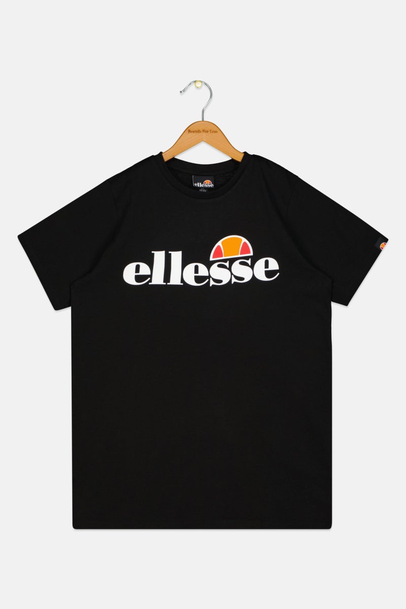 Ellesse Kids Girl Sportswear Fit Short Sleeves Outdoor T-Shirt, Black - Image 1